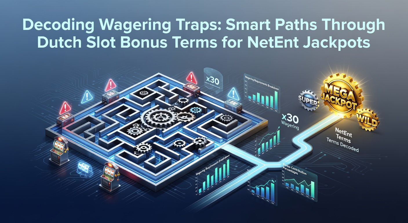 Grafiek met wagering requirements en NetEnt jackpot symbolen, illustrerend bonusvallen in Nederlandse online casinos