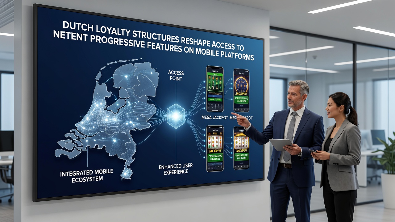 Mobiele interface met NetEnt progressieve jackpot en loyaliteitspunten