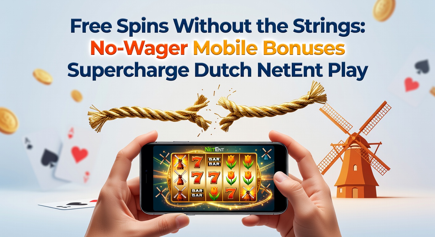 Mobiele scherm met NetEnt slots en no-wager free spins bonus in actie op Nederlandse casino-apps