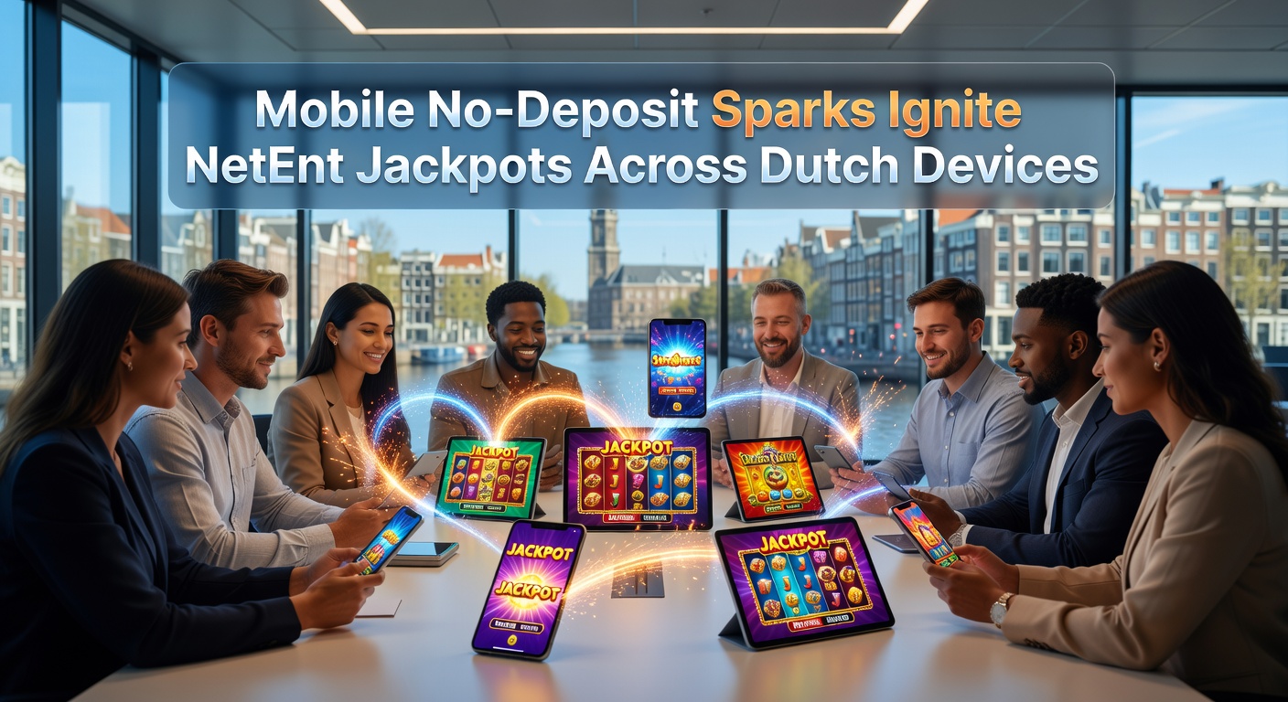 Tablet met exploderende NetEnt jackpot teller en mobiele free spins bonus overlay op Nederlands casino dashboard