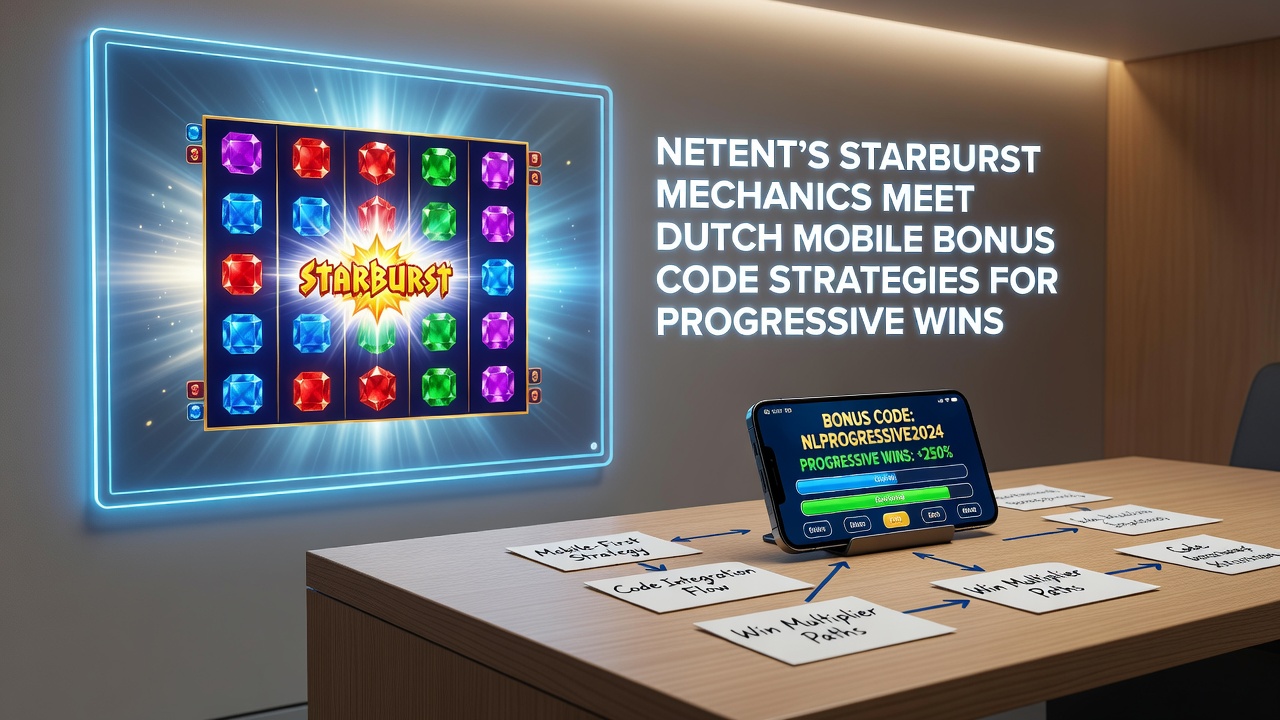 Mobiele bonuscode invoer voor Starburst met progressieve winstmeter