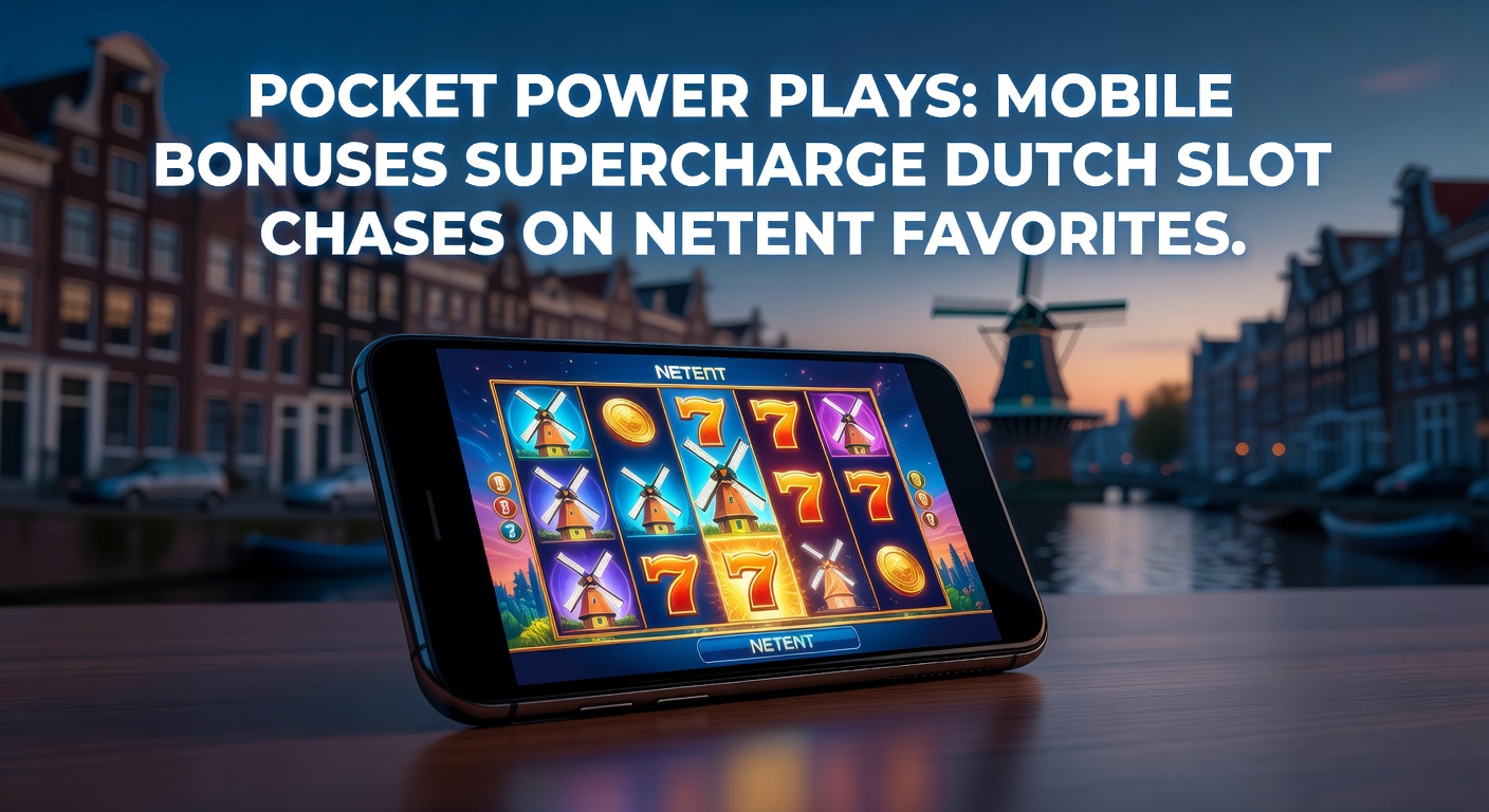 Mobiele telefoon met NetEnt slots en bonus iconen die draaien op een Nederlands casino scherm, symboliserend snelle jackpot jachten