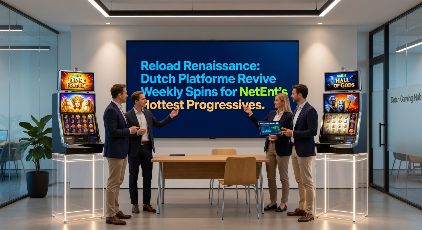 Grafiek met stijgende lijnen van reload bonus deelnames en jackpot uitbetalingen op Nederlandse NetEnt slots in 2026, inclusief platform logos en spin iconen