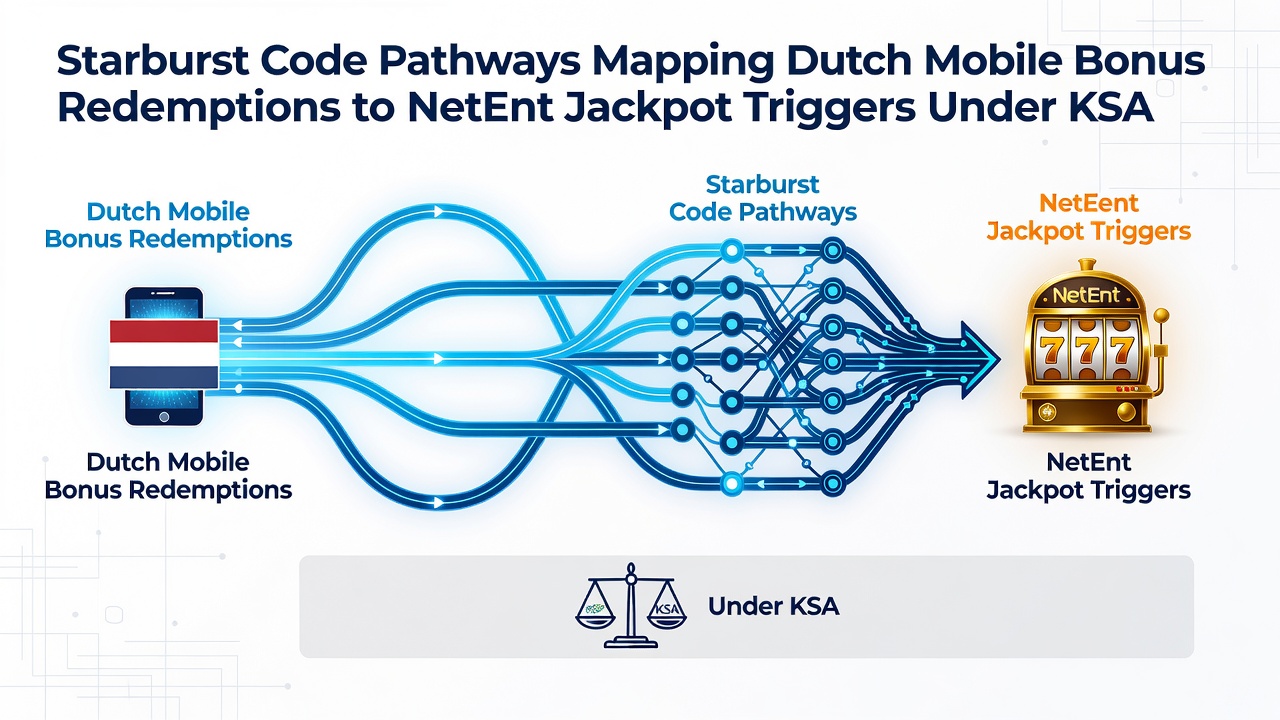 Diagram van Nederlandse mobiele bonus redemptions verbonden met NetEnt jackpot triggers in juni 2026